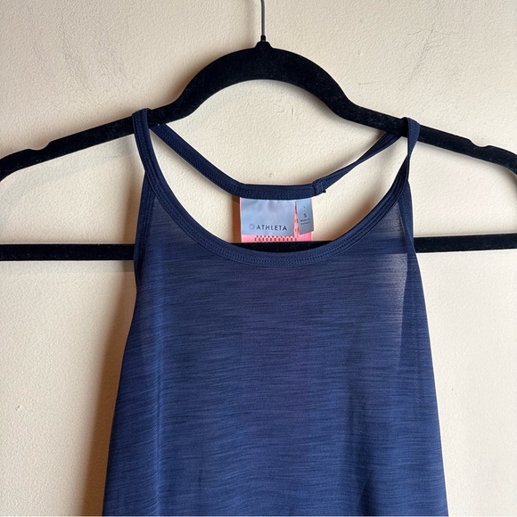 Athleta Kettlebella Tank Top Navy Blue and Coral Women’s Size Small - Picture 4 of 16